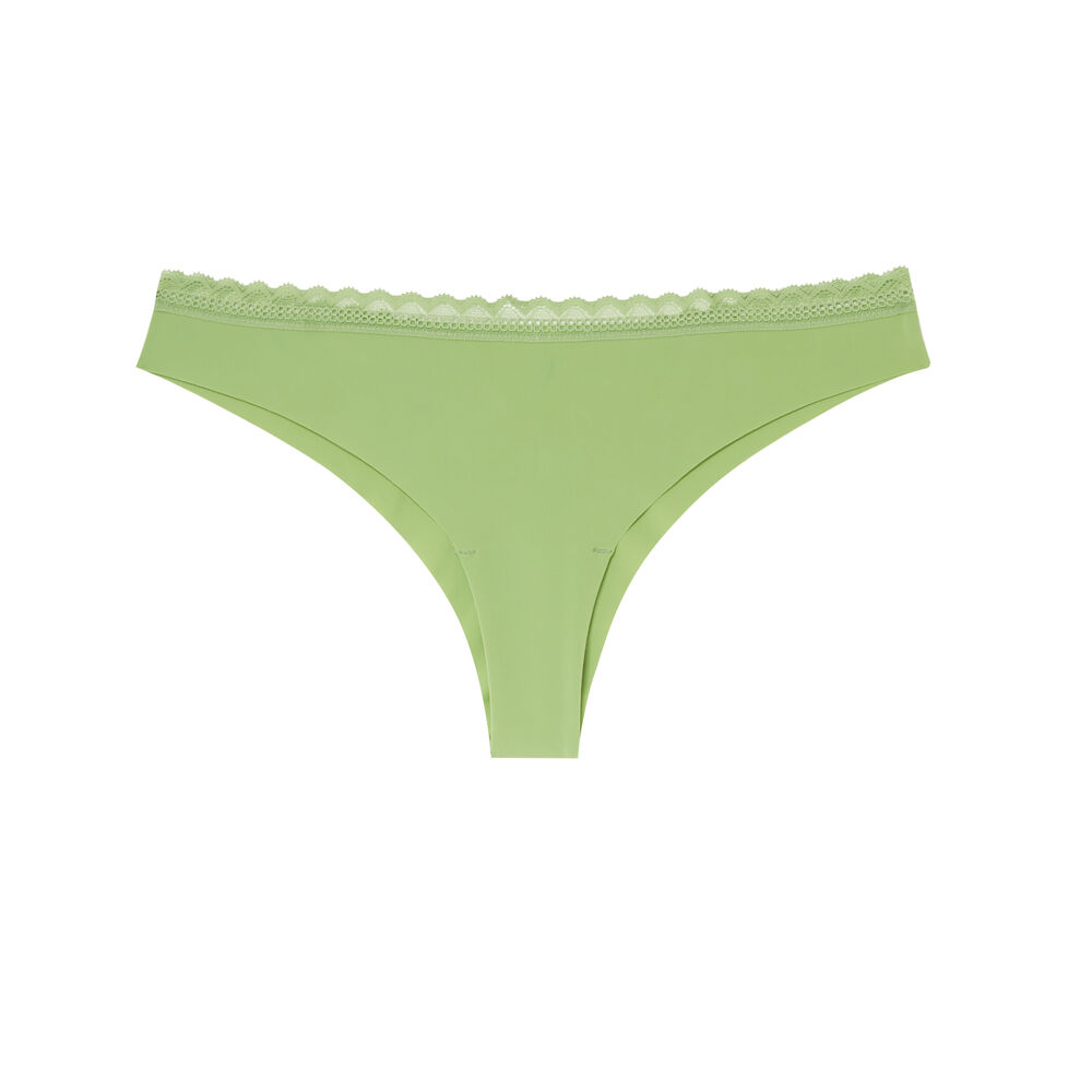 Braguita brasileña de microfibra lisa - verde verde.
