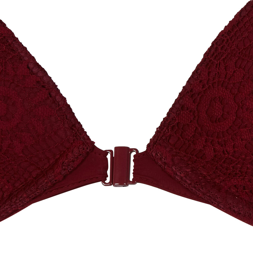 Sujetador push-up con detalle en la espalda - rojo rojo.