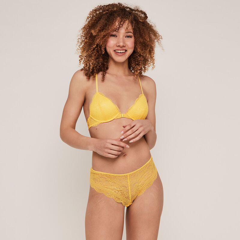 Braguita culotte con encaje everydayiz - amarilla Braguita culotte con encaje everydayiz - amarilla ;