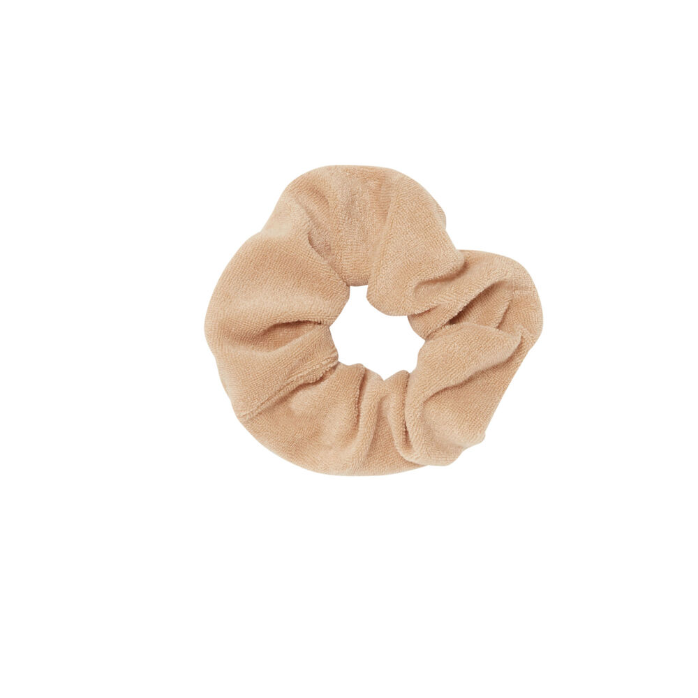 Goma del pelo de terciopelo y esponja x romy - beige beige.