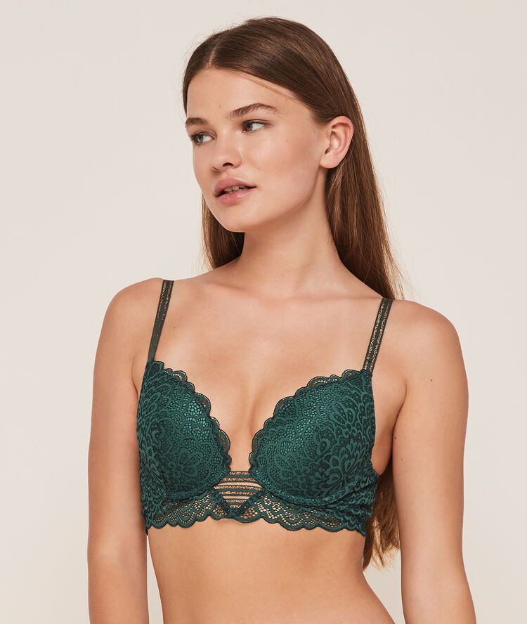 Sujetador push up lurexbandiz vert.