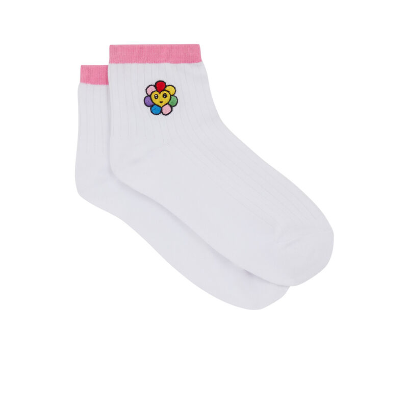 Calcetines con estampado - blanco Calcetines con estampado - blanco;