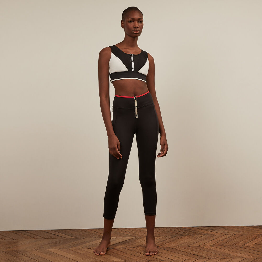 Leggings deportivos con cremallera - negros negro.