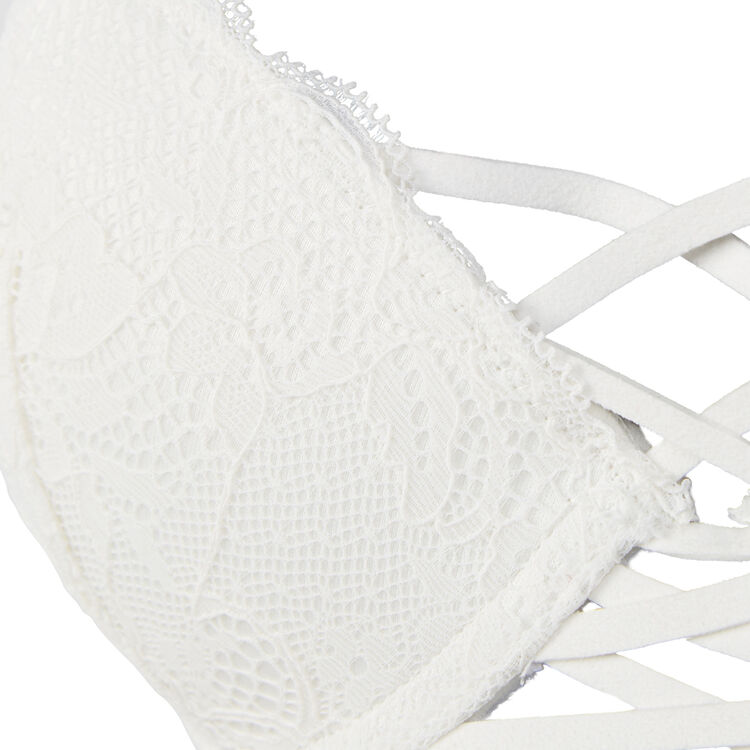Sujetador corpiño push-up blanco flirtiz white.
