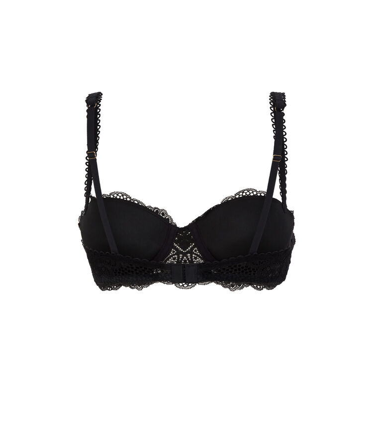 Sujetador push-up con detalle de joya - negro negro.
