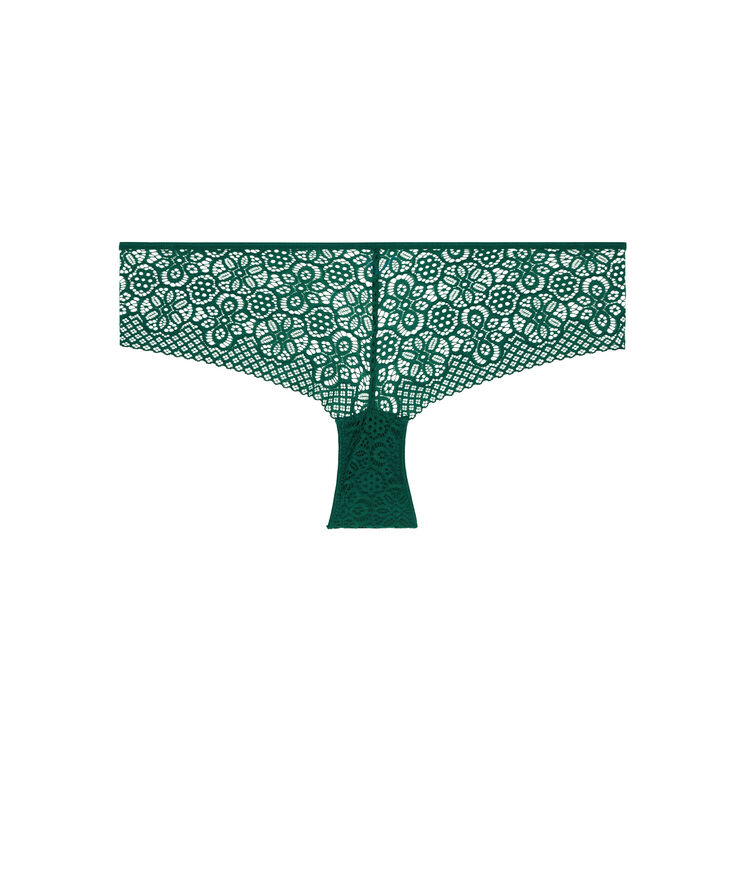 Braguita culotte de encaje con detalle de bisutería ethnobiz vert.