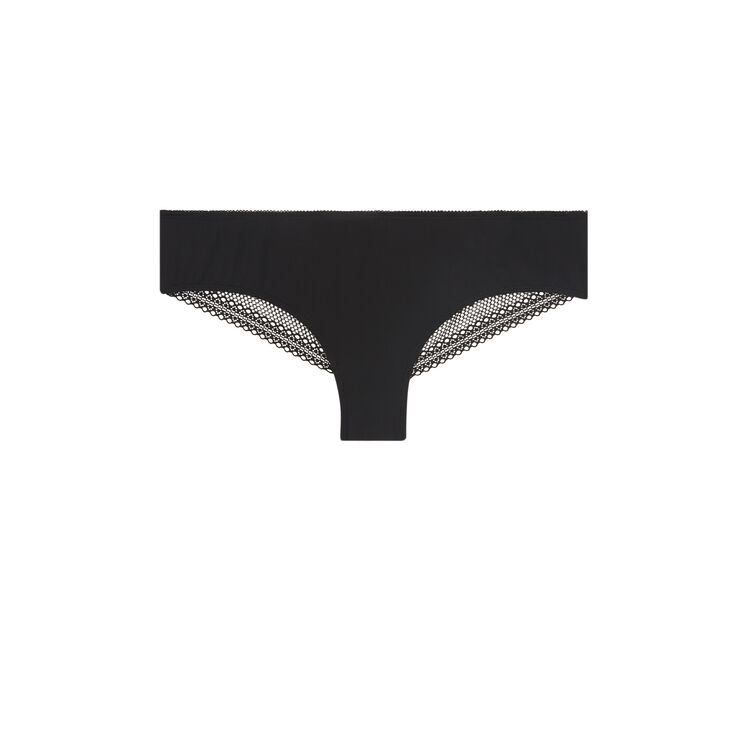 Braguita culotte de micro con efecto tatuaje tattoogirliz negro.