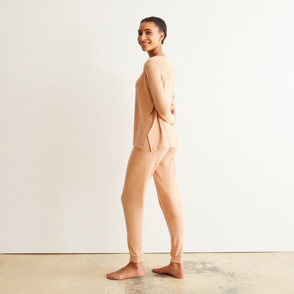 Pantalon cordon à nouer - beige beige.