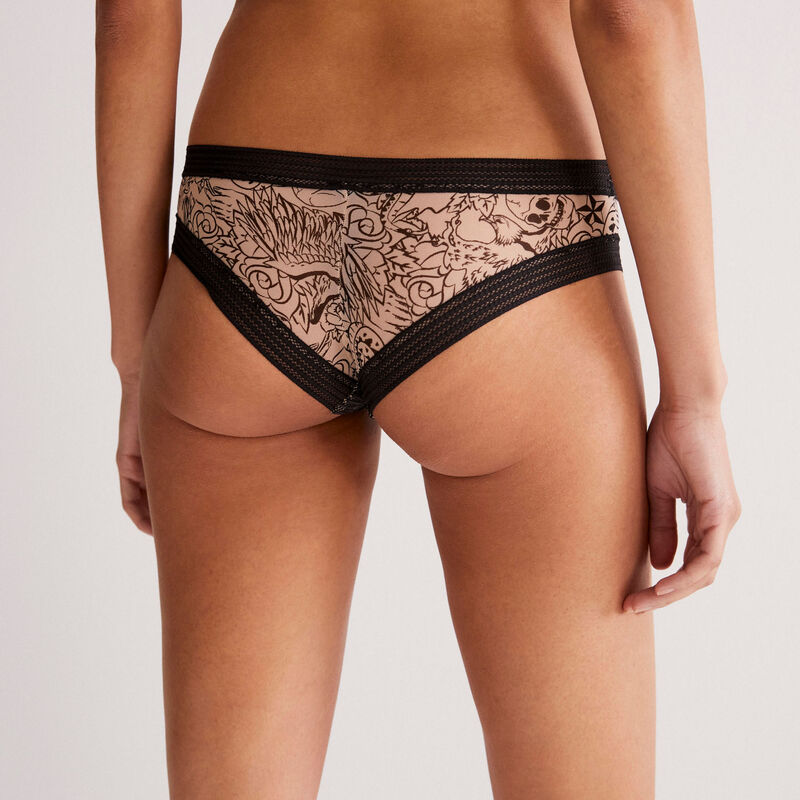 braguita culotte de tul - cruda braguita culotte de tul - cruda;