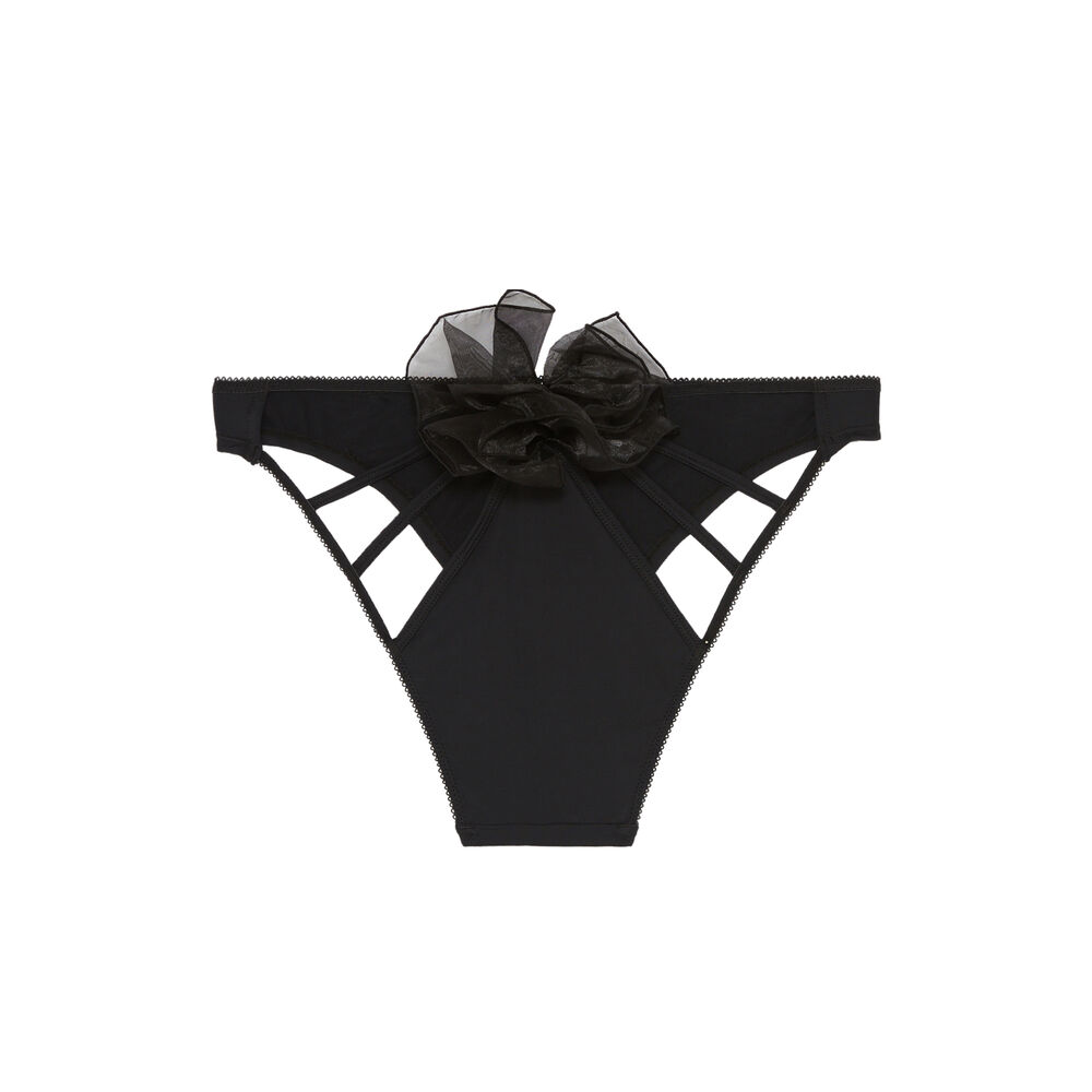 Braguita rien que pour toi con cintas caladas - negro negro.