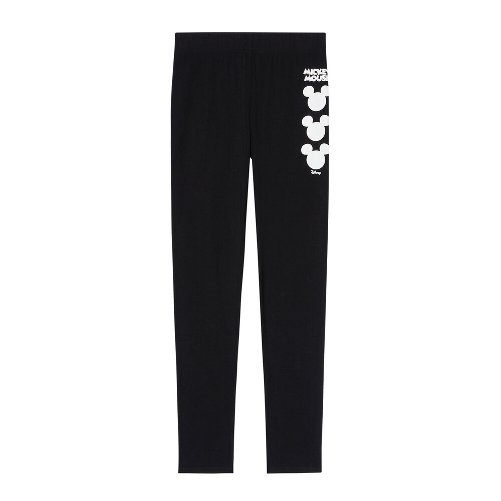 Leggings con estampado de mickey - negro negro.
