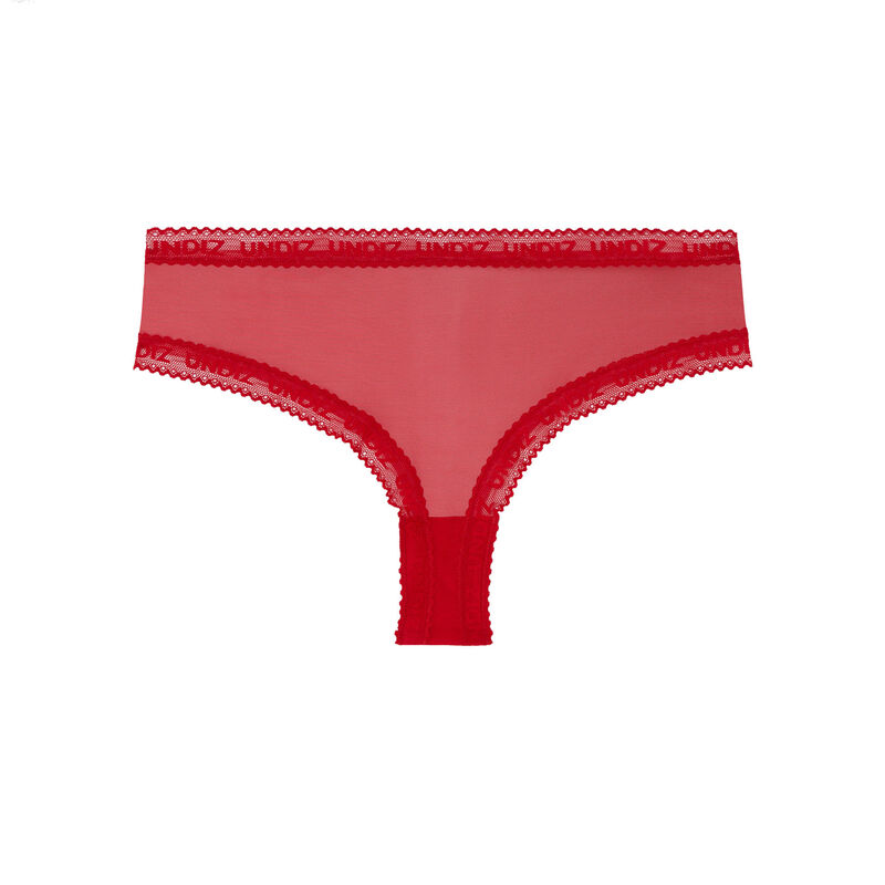 Braguita culotte de tul - roja Braguita culotte de tul - roja;