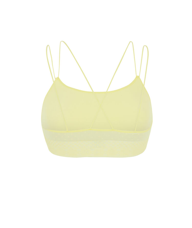 Sujetador con espalda de encaje - amarillo amarillo.
