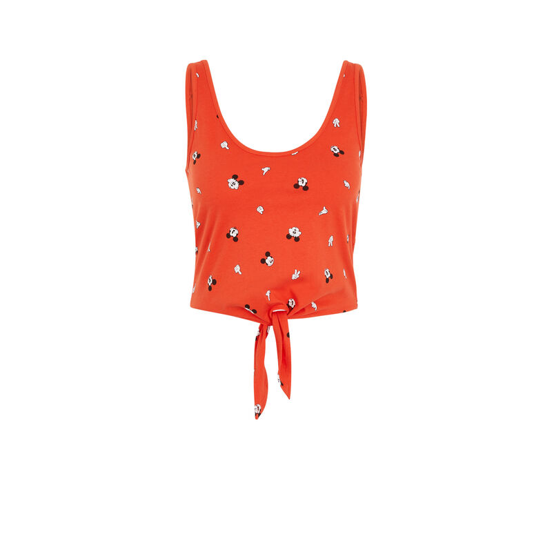 Top de tirantes con nudos Mickey - naranja Top de tirantes con nudos Mickey - naranja;