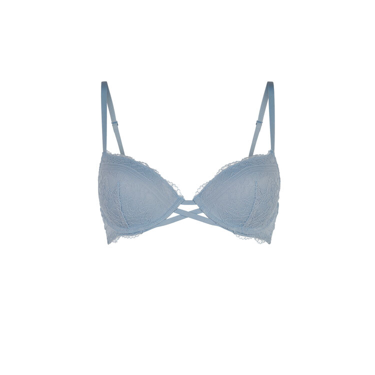 Sujetador push-up azul gris everydayiz azul.