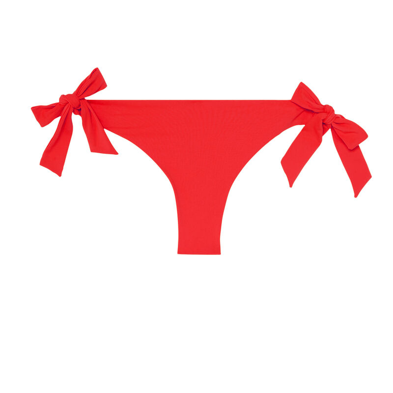Parte de abajo de bikini tanga a anudar - rojo Parte de abajo de bikini tanga a anudar - rojo;