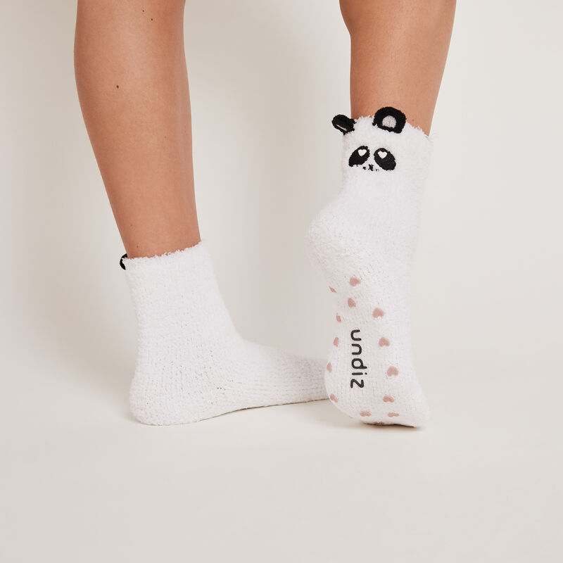 Calcetines de pelo de imitación panda fufupandaiz Calcetines de pelo de imitación panda fufupandaiz;