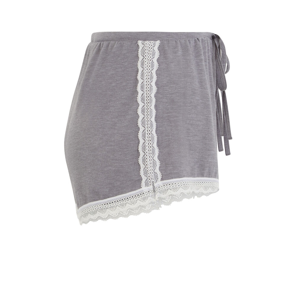 Shorts sidevitamiz gris.