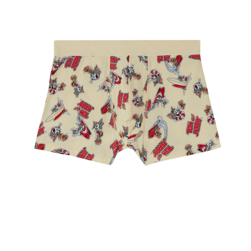 bóxer con estampado de Tom y Jerry - crudo bóxer con estampado de Tom y Jerry - crudo;