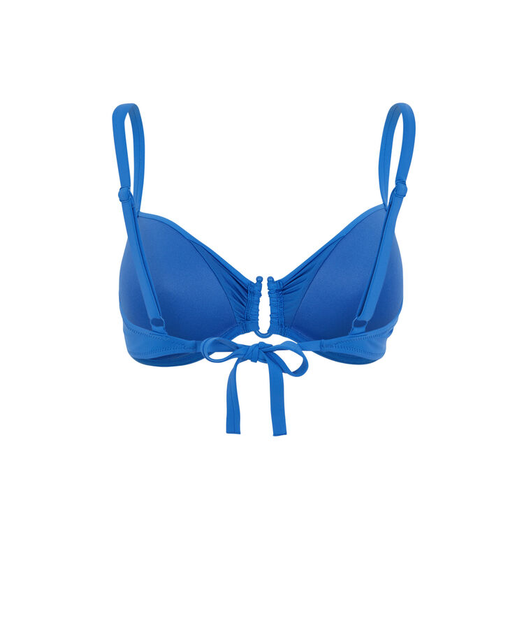 Parte de arriba de bikini push-up - azul azul.