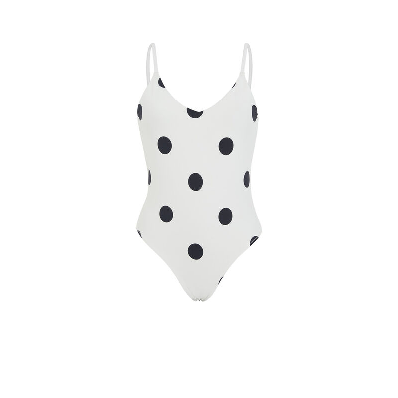 Bañador blanco de topos Isladottiz Bañador blanco de topos Isladottiz;