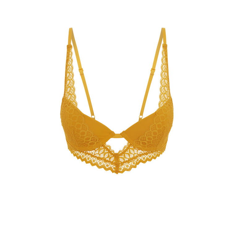 Sujetador bustier push-up mostaza Kensiz Sujetador bustier push-up mostaza Kensiz;