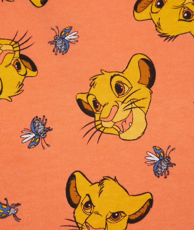 Top de manga corta el rey león - naranja naranja.