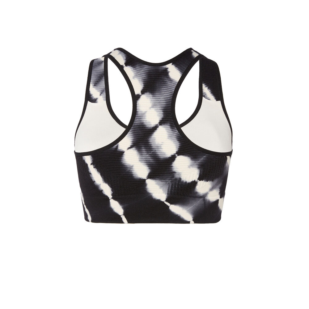 Sujetador deportivo de efecto tie and dye - negro negro.