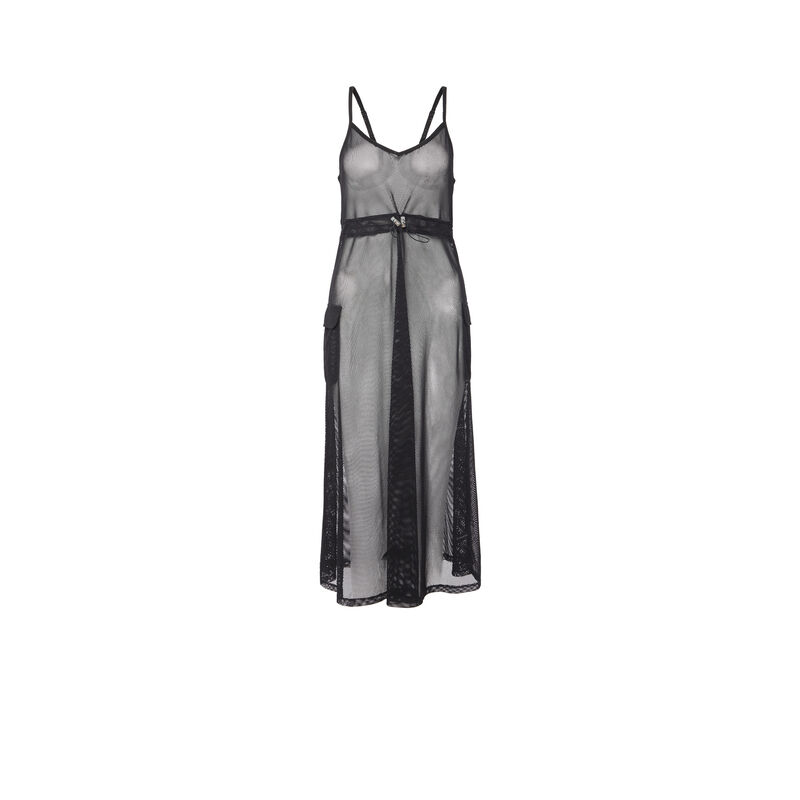 Vestido de rejilla - negro Vestido de rejilla - negro ;