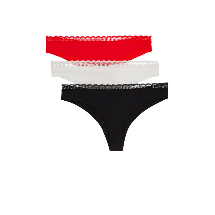 Juego de braguitas brasileñas rojas Barakakiz Juego de braguitas brasileñas rojas Barakakiz;