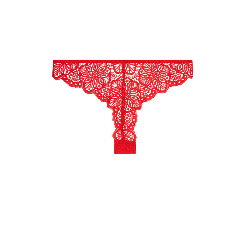 tanga dentelle rosace - rouge tanga dentelle rosace - rouge;
