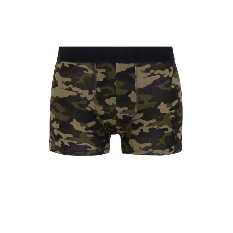 Bóxer de algodón con estampado de camuflaje camokakiz Bóxer de algodón con estampado de camuflaje camokakiz;