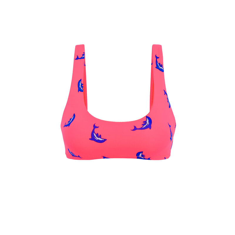 Top de bikini rosa fluorescente Flipperiz Top de bikini rosa fluorescente Flipperiz;
