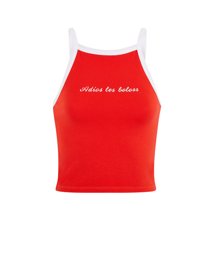 Top rojo calientiz rojo.