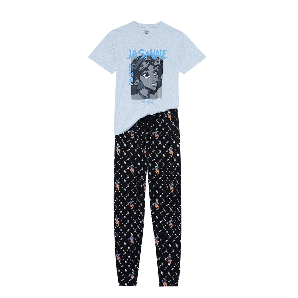 Juego de pijama de manga corta jasmine - gris gris.