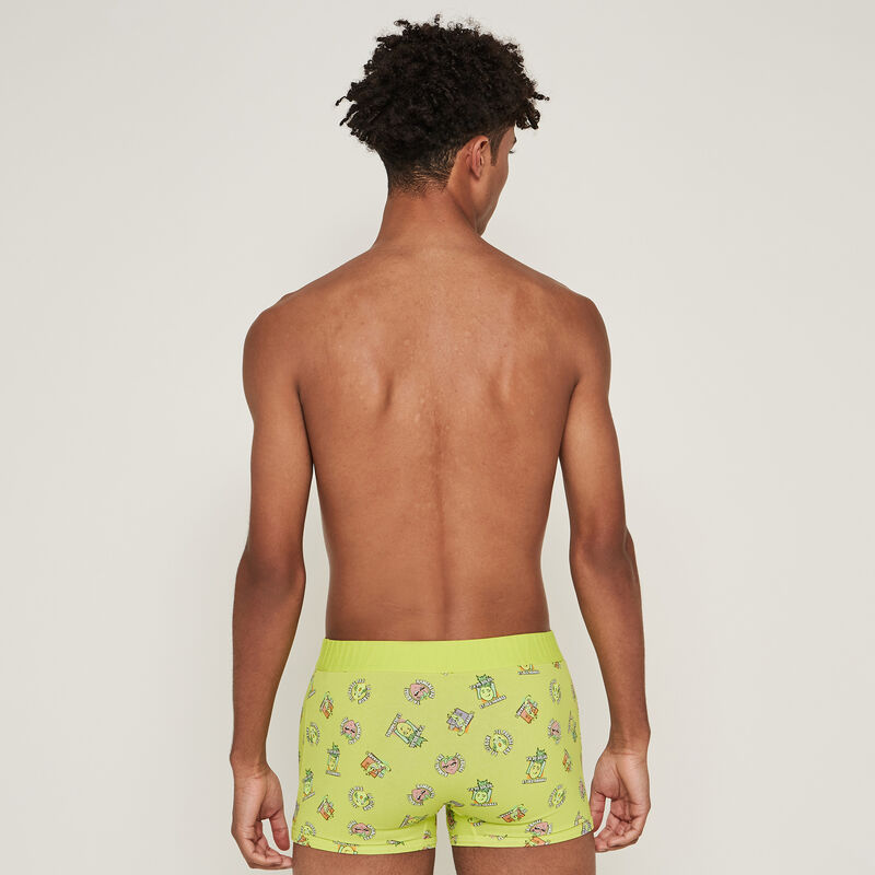 Bóxer de algodón con estampado de frutas - amarillo Bóxer de algodón con estampado de frutas - amarillo;