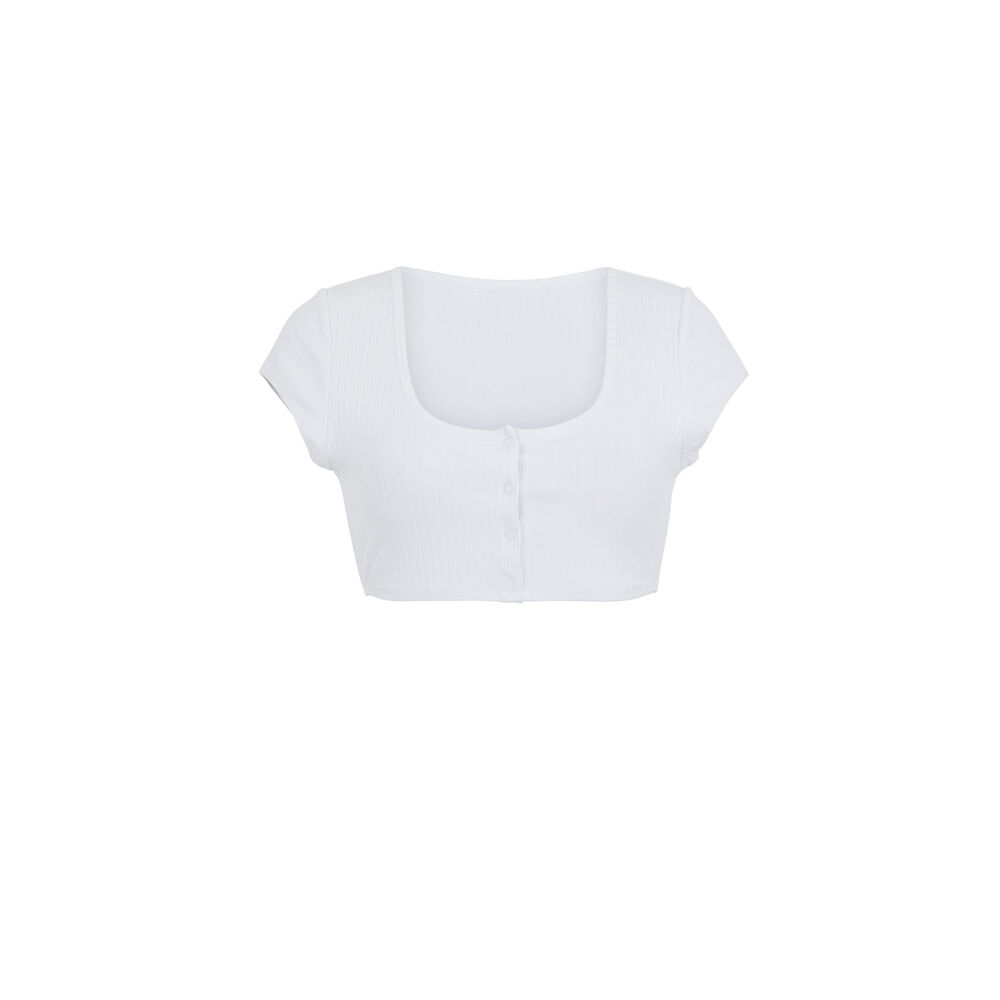 Parte de arriba de bikini sujetador top - blanco blanco.