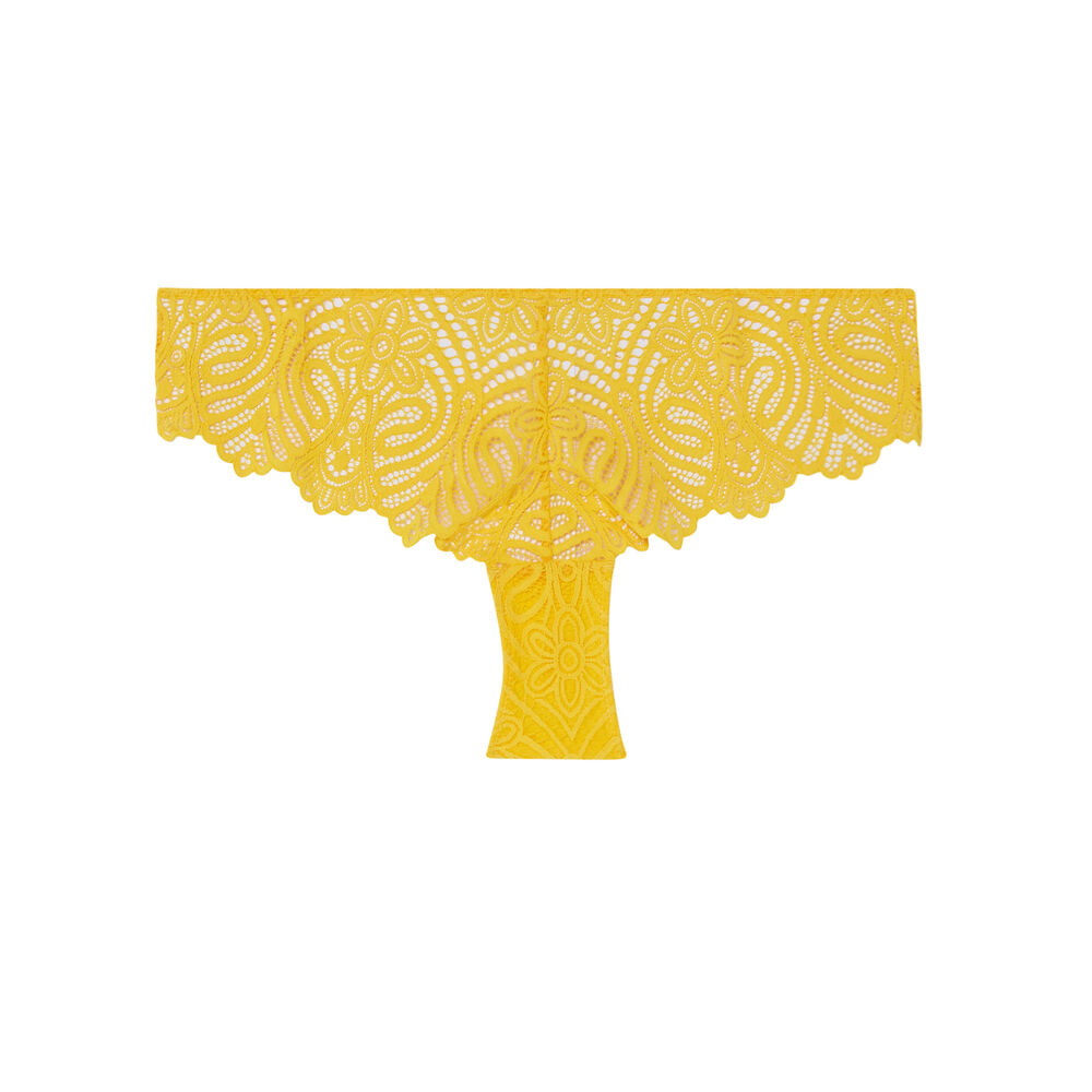 Braguita culotte de encaje - amarillo amarillo.