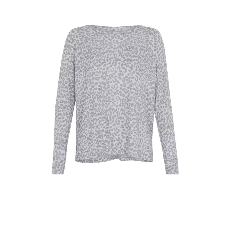 top con estampado de leopardo - blanco top con estampado de leopardo - blanco ;