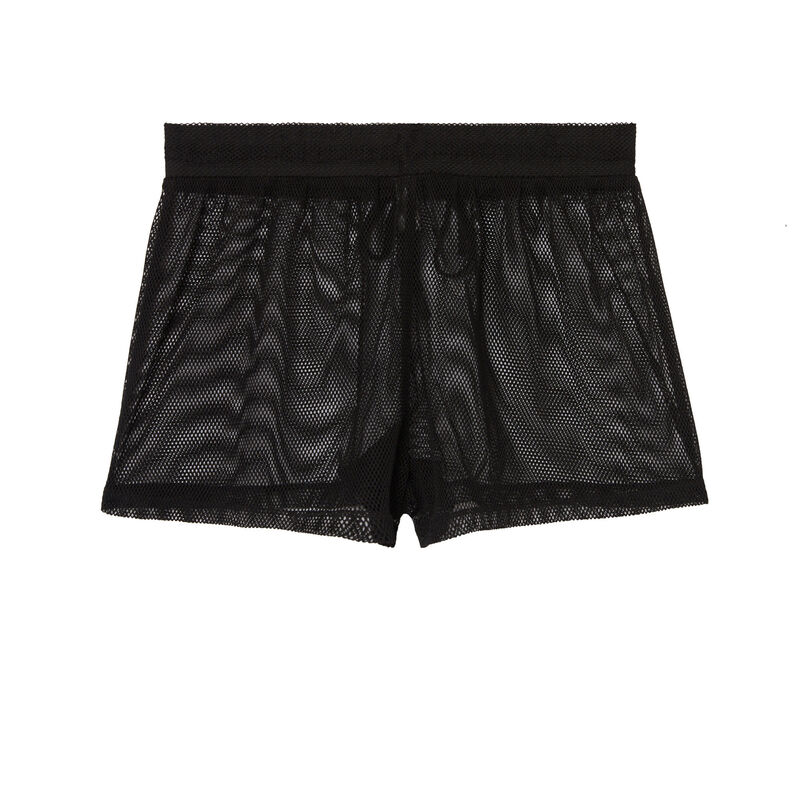 Shorts de rejilla - negro Shorts de rejilla - negro ;