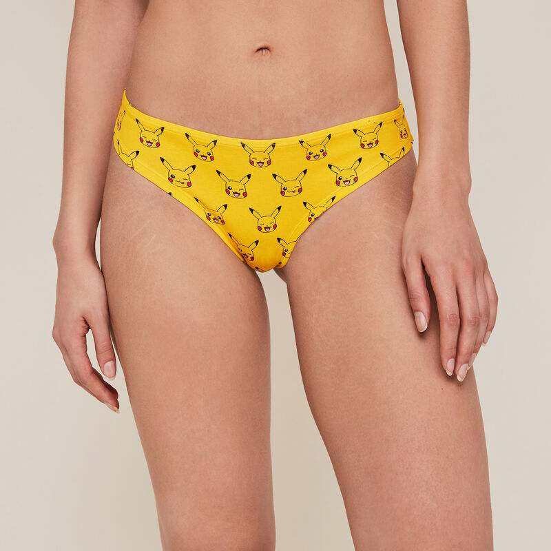 Braguita brasileá de algodón pikachu - amarilla Braguita brasileá de algodón pikachu - amarilla ;