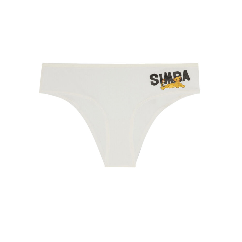 Braguita culotte con estampado simba - beis beis.