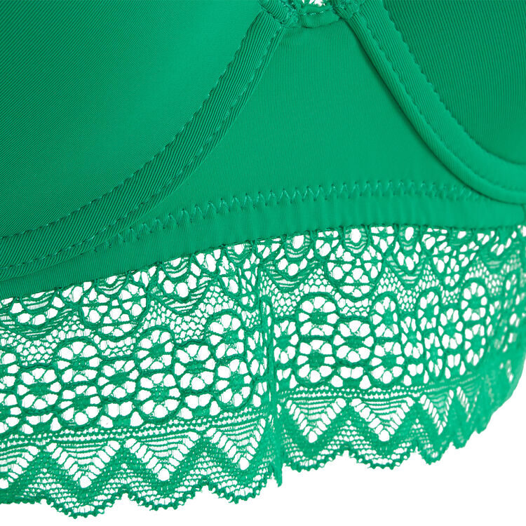 Sujetador verde con relleno aciduliz green.