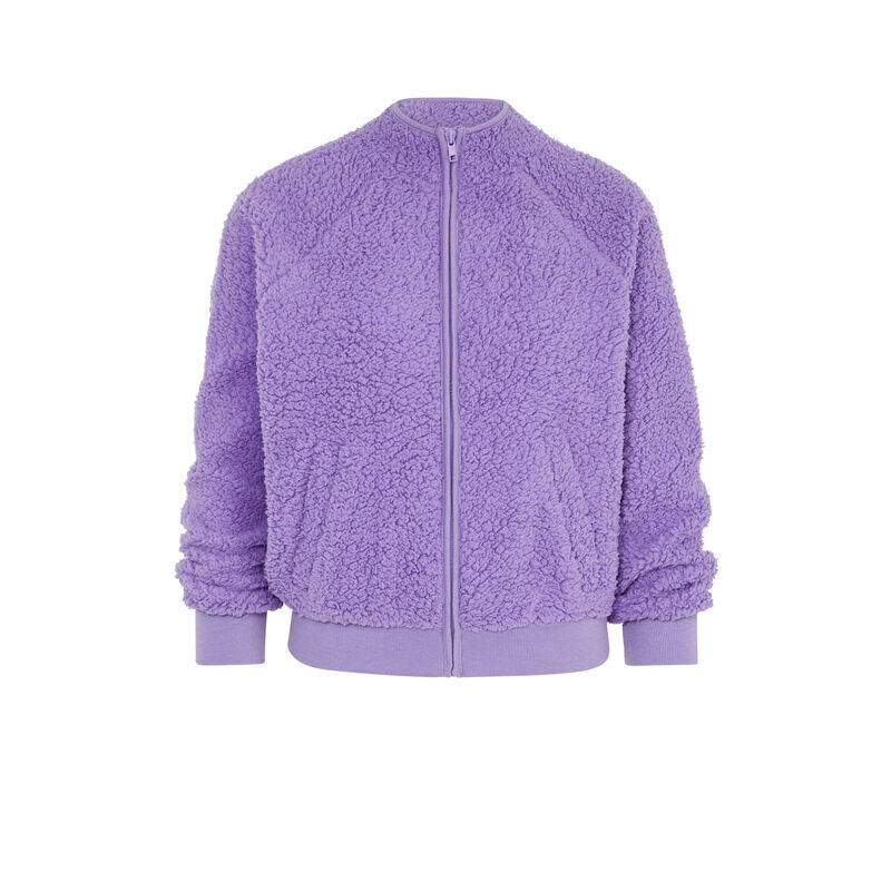 Chaqueta con cremallera de polar sherpaliz Chaqueta con cremallera de polar sherpaliz;