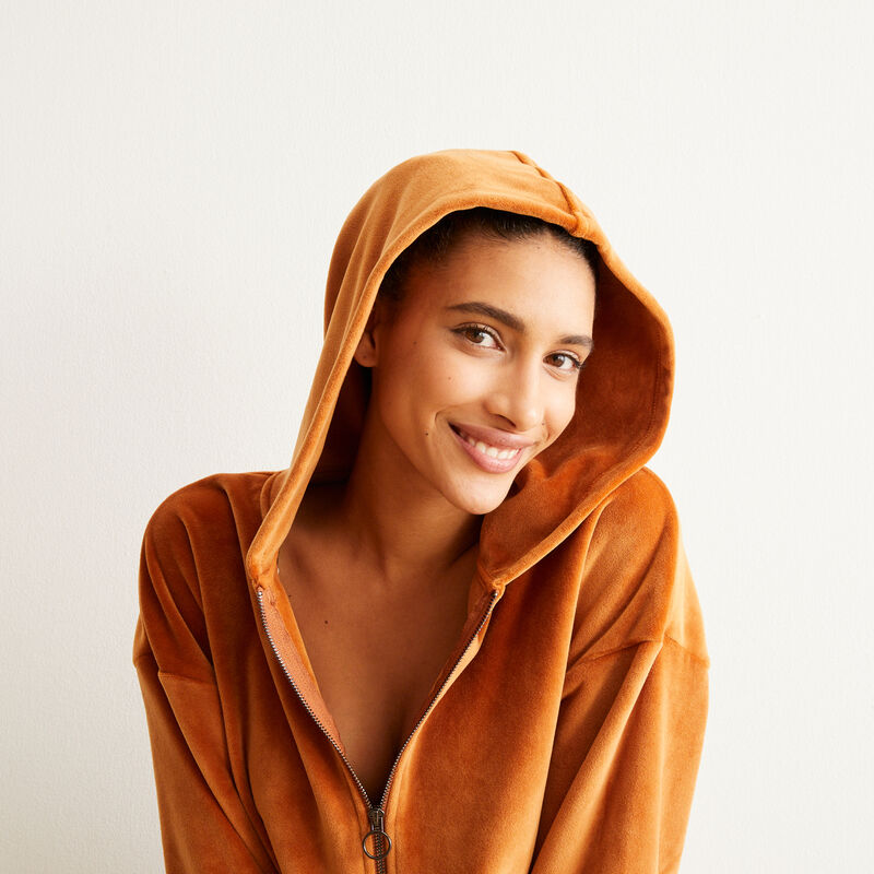 Sudadera con capucha - marrón Sudadera con capucha - marrón;