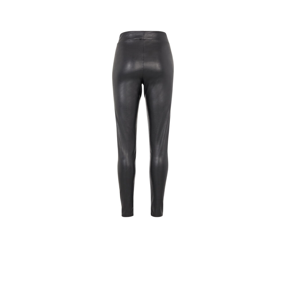 Leggings imitación piel - negro negro.