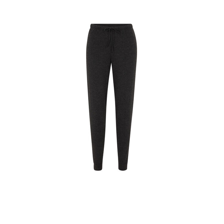 Pantalon en maille grattée quodiz anthracite.