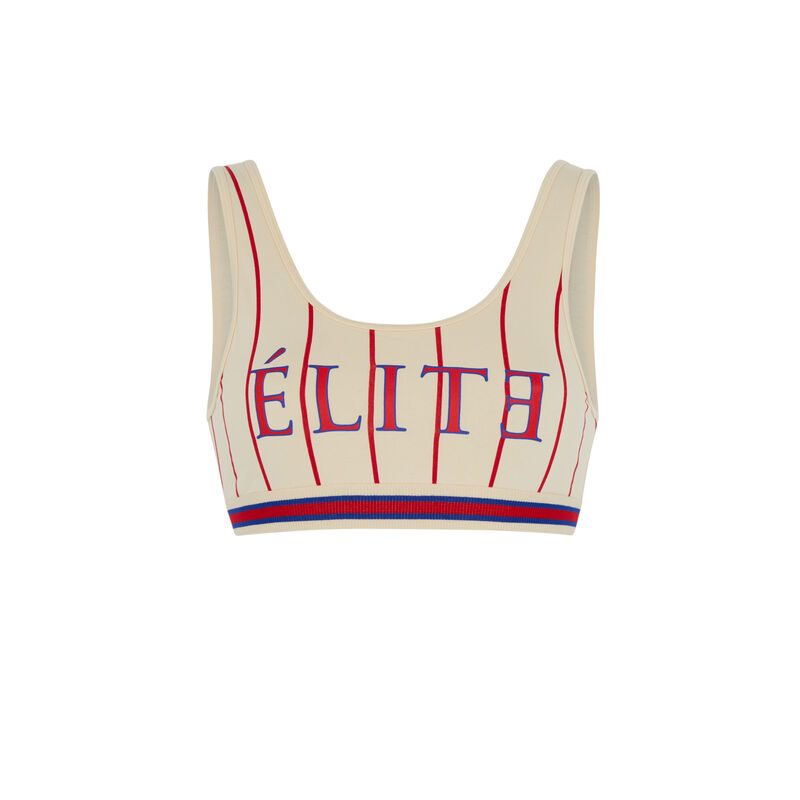 Sujetador de rayas Elite - blanco Sujetador de rayas Elite - blanco ;
