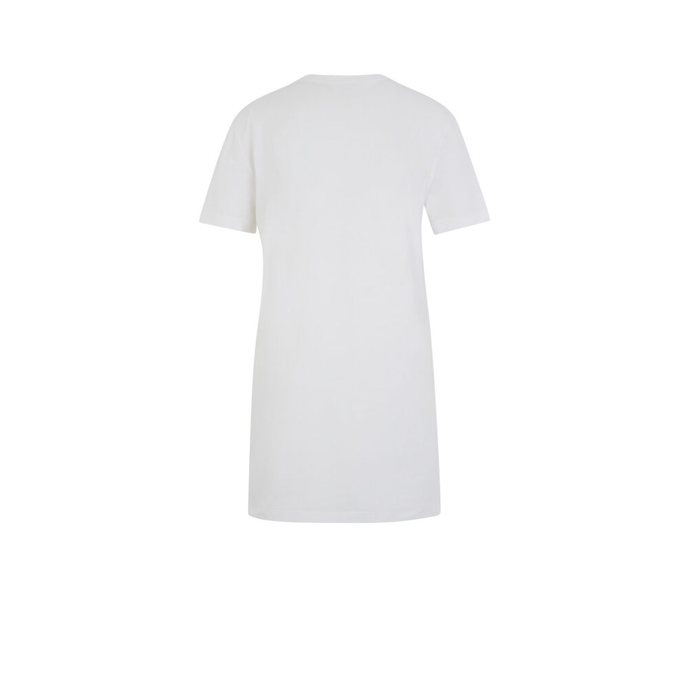 Camiseta larga de manga corta - blanca blanco.