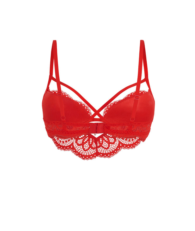 Sujetador corpiño push-up rojo precieusiz rojo.